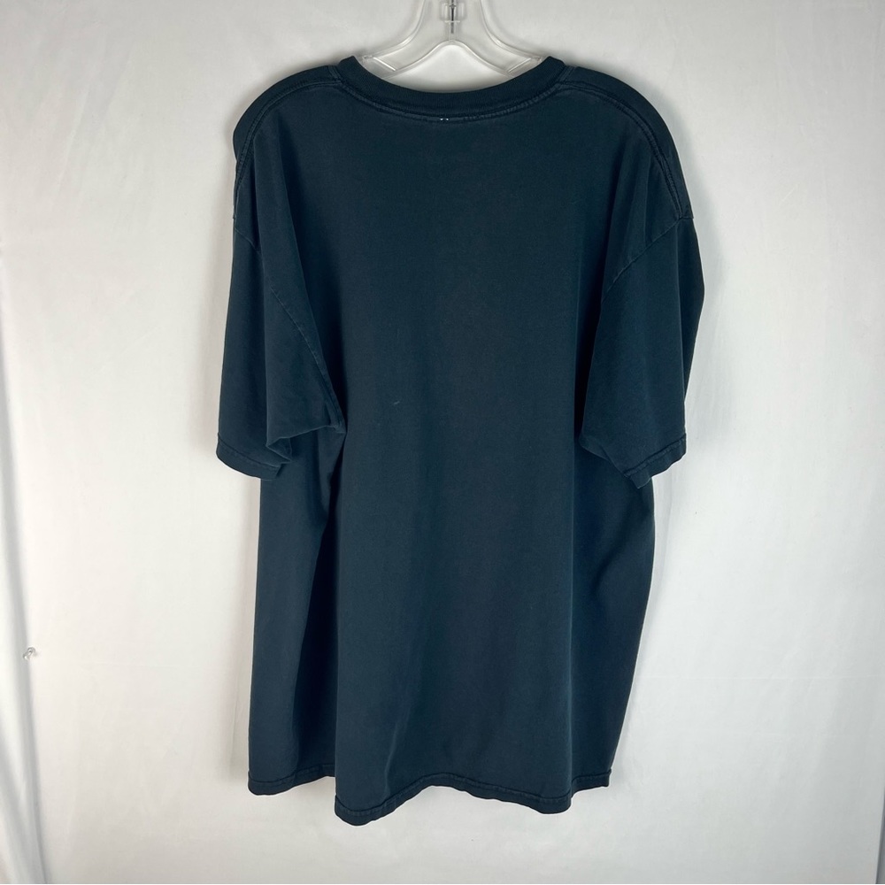 NOFX Vintage 90s Black Green Logo Distressed Short Sleeve Crewneck T-Shirt - Picture 4 of 4